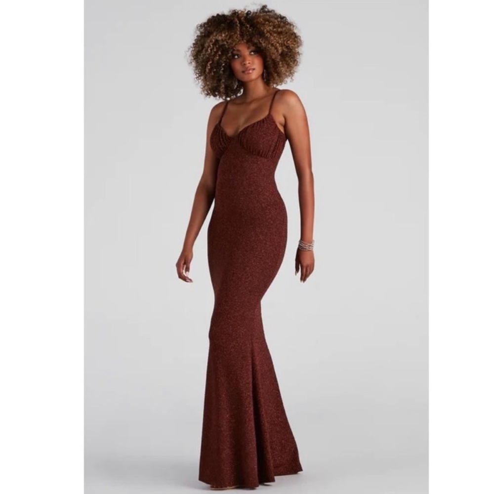 Camille Glitter Knit Mermaid Dress